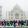 Incredible India - people at Taj Mahal