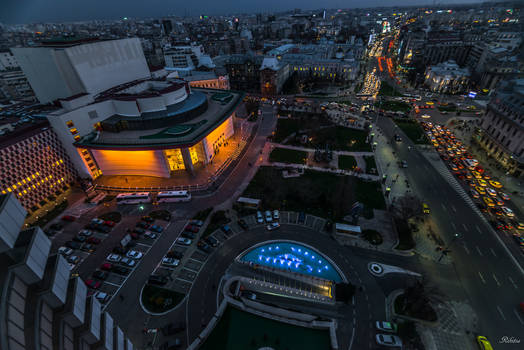 Romania for ever - Bucharest night envelope