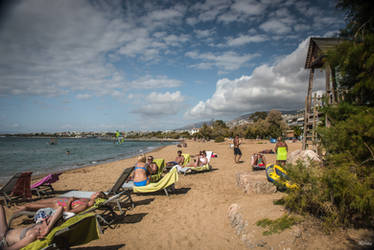 Greece Symphony in Blue - hotel beach