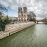 Paris the city of lights - Notre Dame on the left