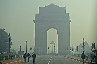 incredible India - foggy India Gate