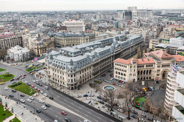 Bucharest my hometown - look from above by Rikitza