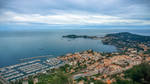 Aerial view of marina in Provenece by Rikitza