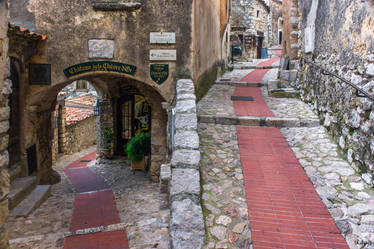 choosing the way in the French village