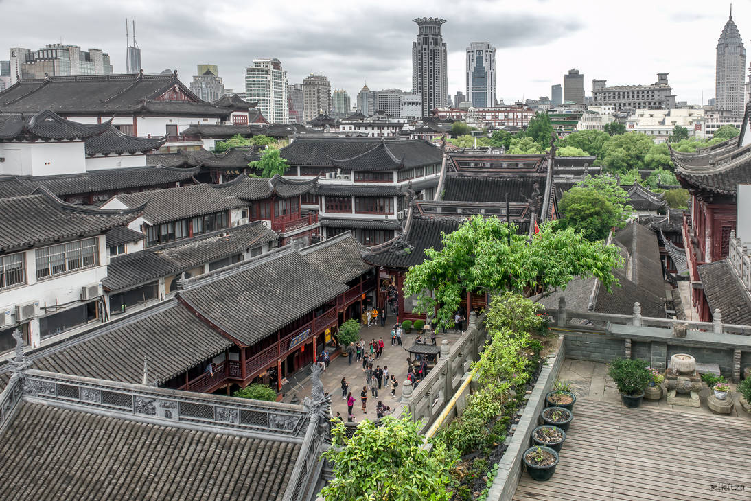 surprising China - over the roofs of Shanghai by Rikitza on DeviantArt
