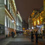 night on the streets of old Bucharest