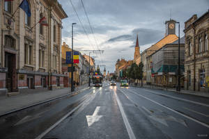 Memorandum street after rain 