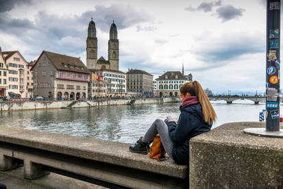 resting at the Limmat