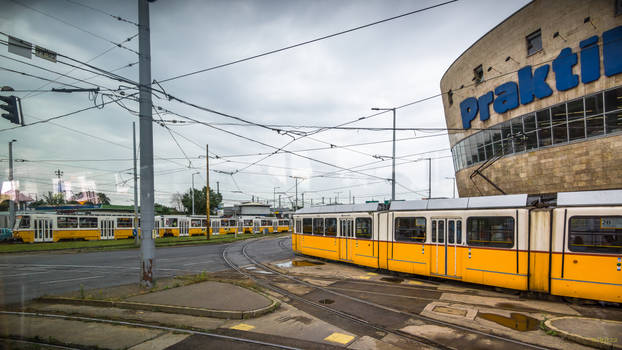 Blue Danube - trams dance in Budapest