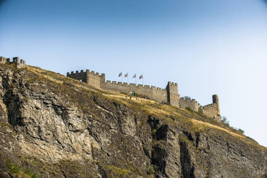 visiting the castle in Sion