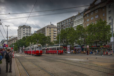 City With Red Trams