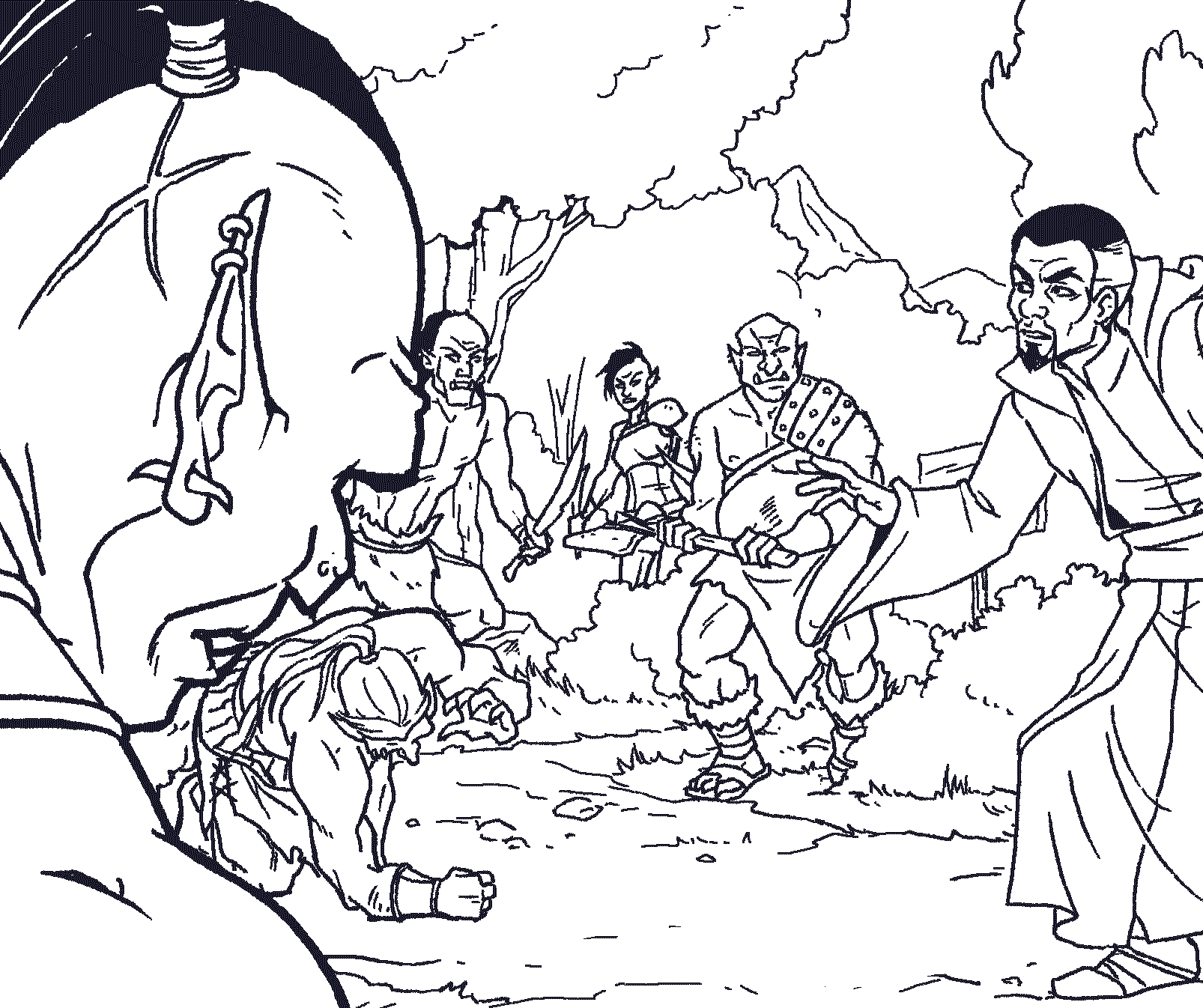 Wander #4 Process Panel - Orc Fight