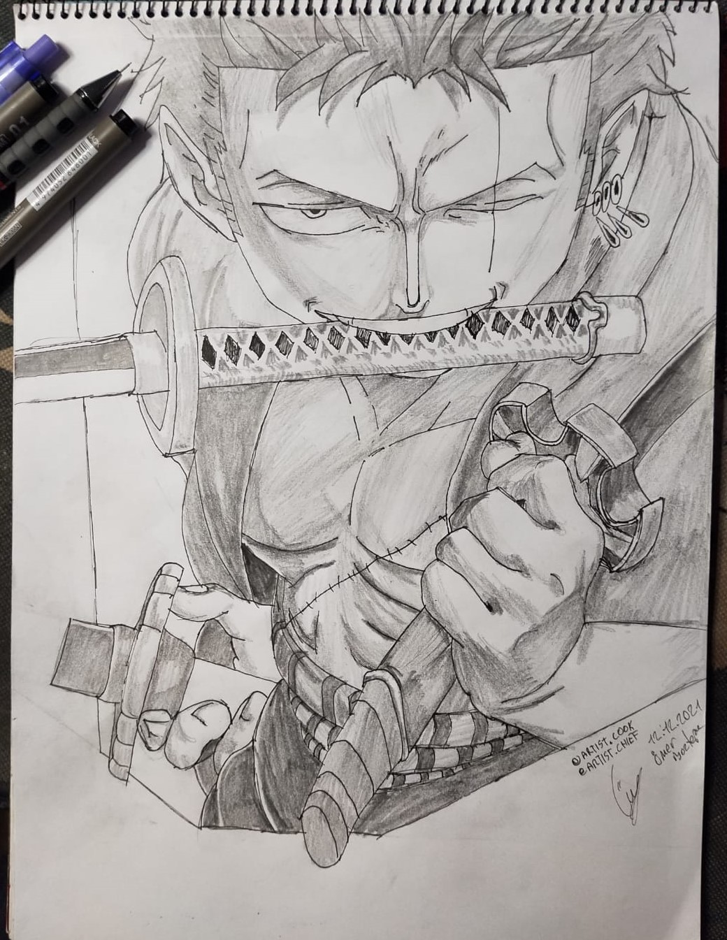 Roronoa Zoro From One Piece By Omerboz On Deviantart