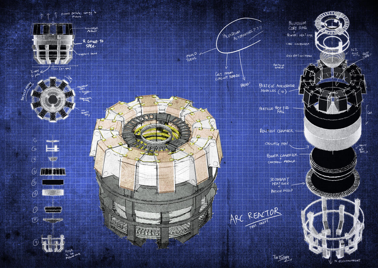 Arc Reactor Blueprints By Fongsaunder On Deviantart