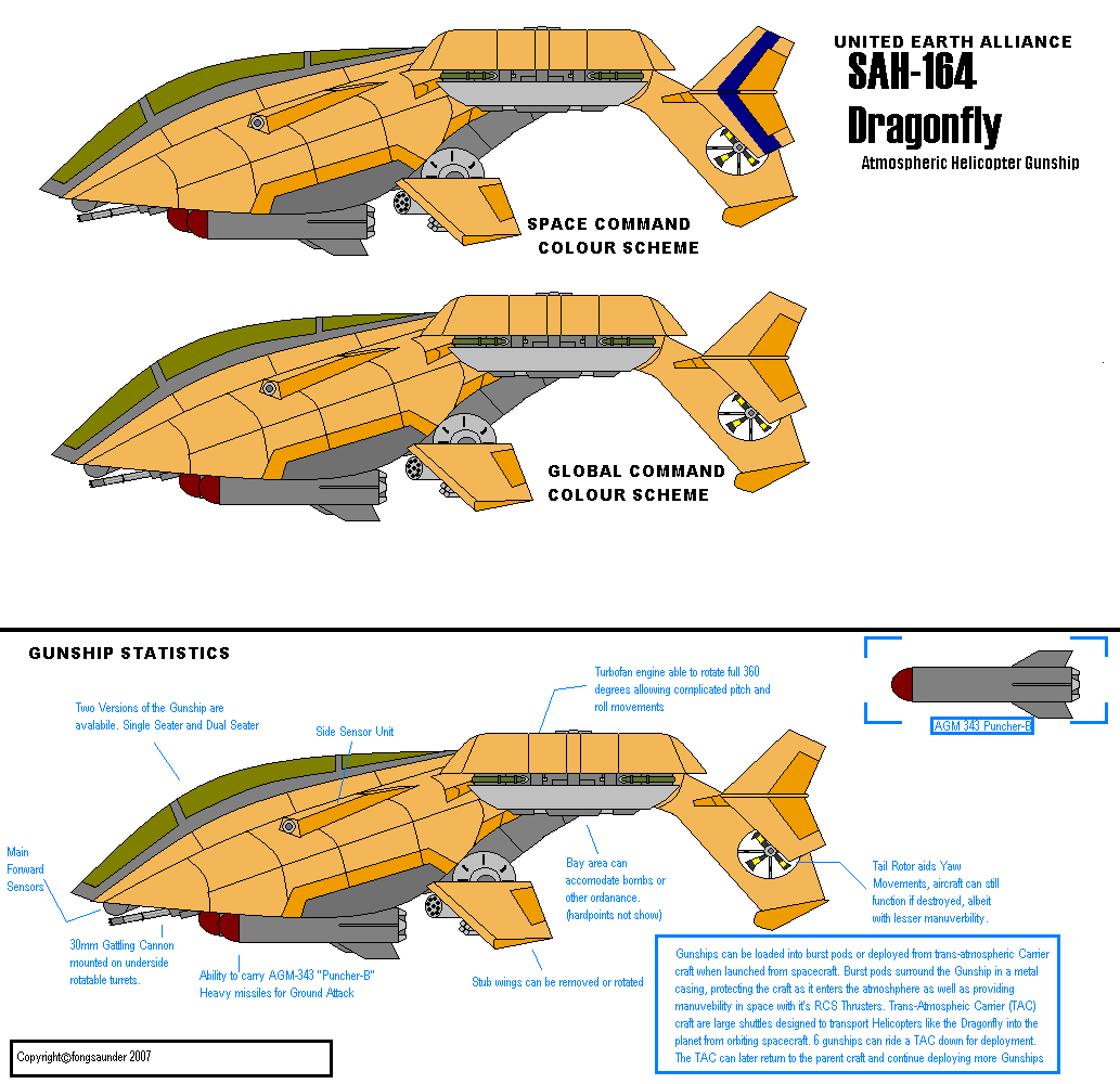 SAH 164 Dragonfly Gunship