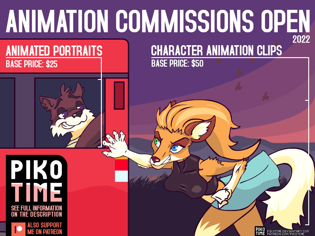 Animation Commissions Animation Commissions OPEN 2022 by pikotime on DeviantArt