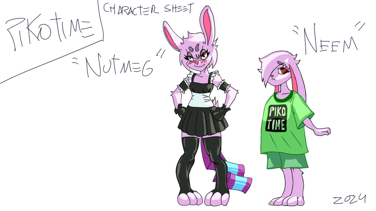 Dh Rabbit Bibi 2 new characters, the rabbit Siblings by pikotime on DeviantArt