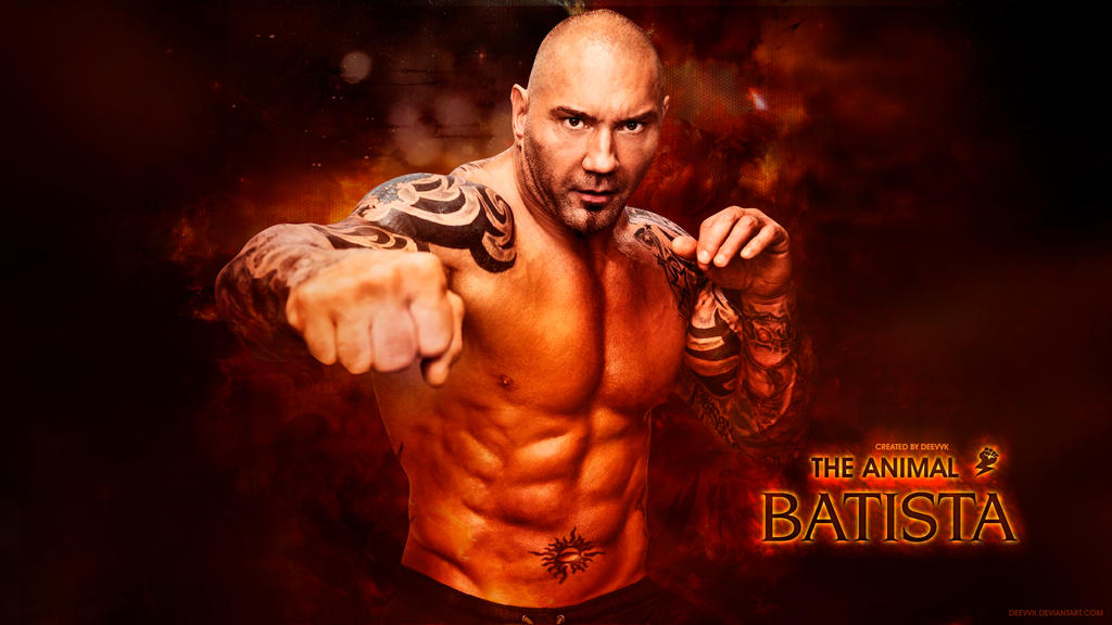 WWE Batista 2016 HD Wallpaper (The Animal) by DEEVVK on DeviantArt