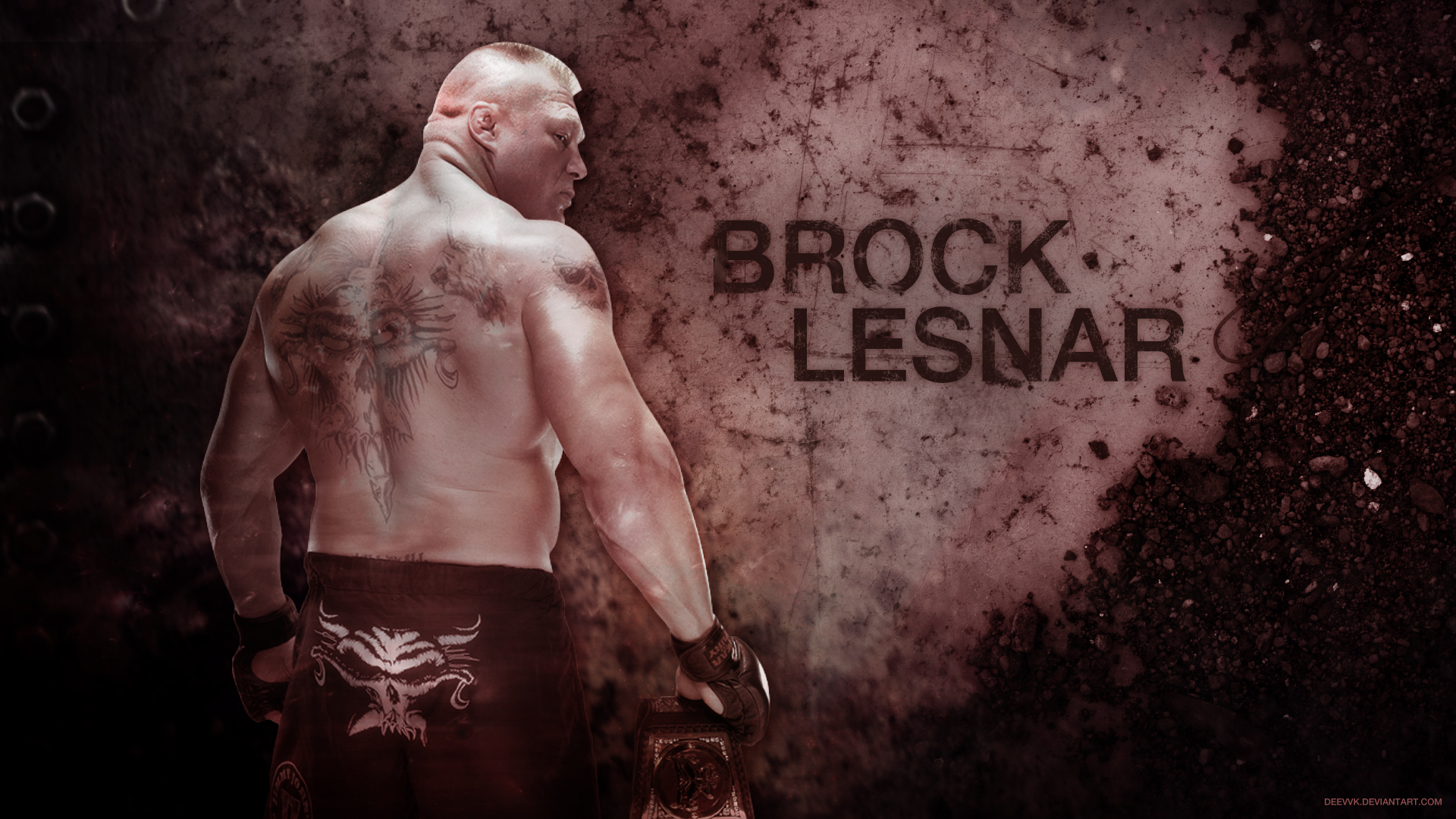 Brock Lesnar 2016 HD Wallpaper by DEEVVK on DeviantArt Brock Lesnar 2016 HD Wallpaper by DEEVVK on DeviantArt