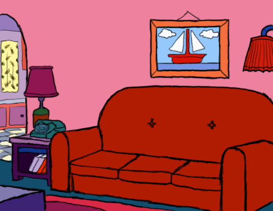 The Simpsons Living Room By Xtasteofinkx On Deviantart