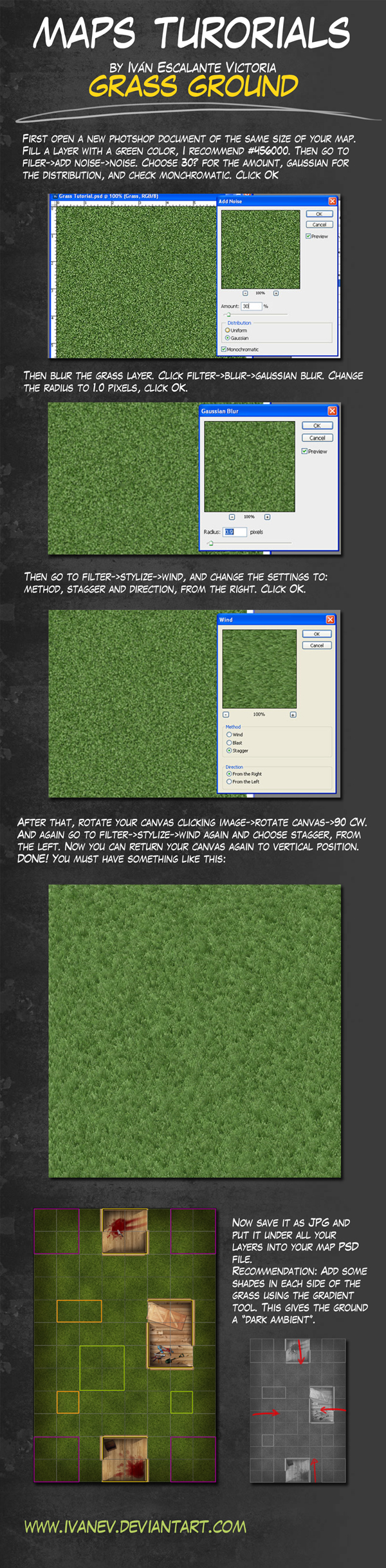 Grass Texture tutorial for map by ivanev on DeviantArt