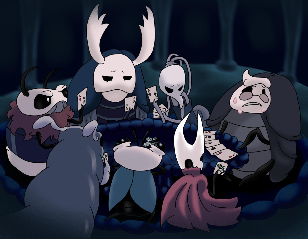 Bugs Playing Poker - Hollow Knight by ArcoJawa on DeviantArt