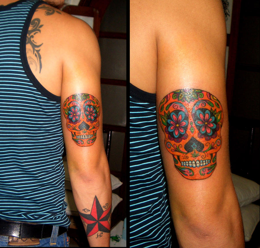 Mexican Sugar Skull Tattoo