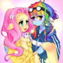 fluttershy and rainbow dash