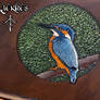 Kingfisher trinket (detail)