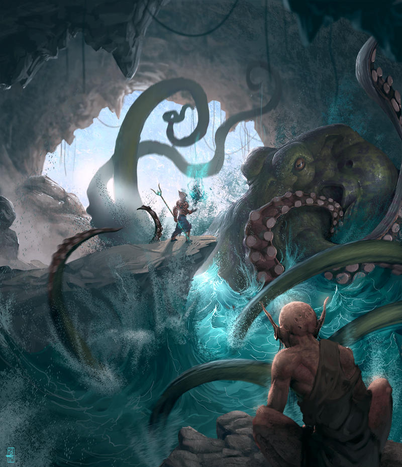 Cave octopus net by jybe44 Cave octopus net by jybe44
