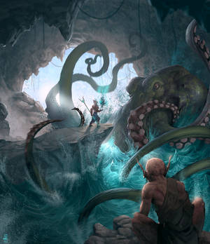 Cave octopus net by jybe44 Cave octopus net by jybe44