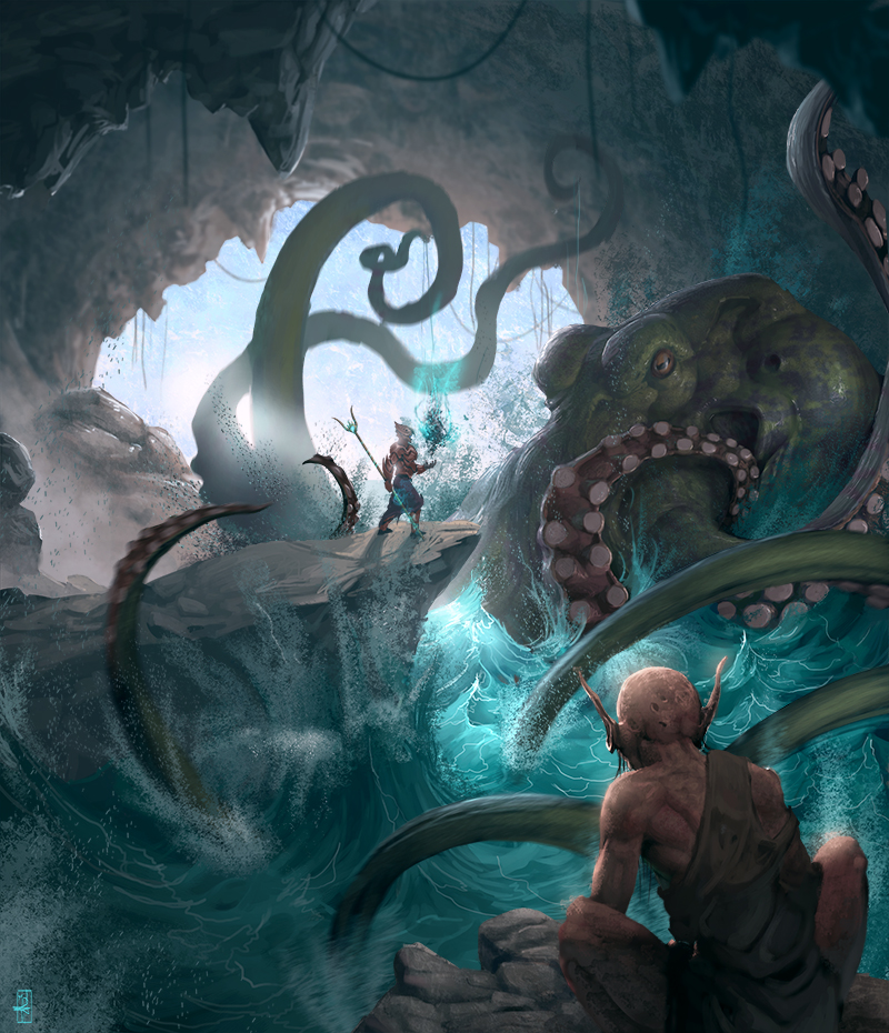 Cave octopus net by jybe44 Cave octopus net by jybe44