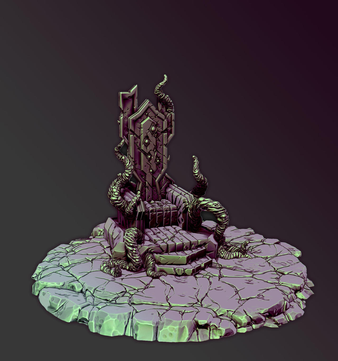 Cursed Throne Render by AdamantForm on DeviantArt