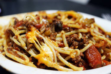 Just Some Cheesy Ragu Spaghetti