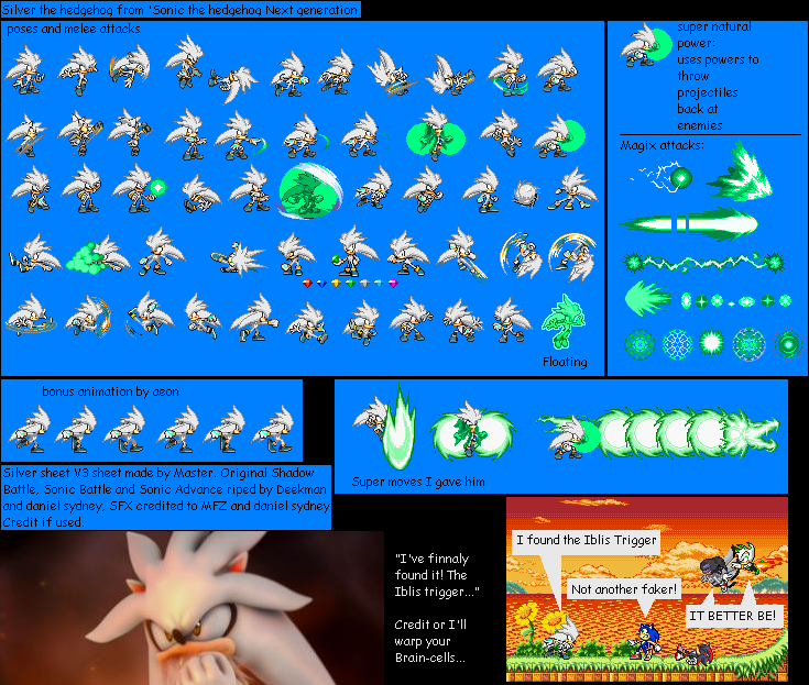 Silver Sprite Sheet :UPDATED: by LucarioShirona on DeviantArt