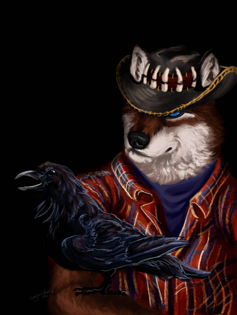 wolf and raven by graywildwolf on DeviantArt