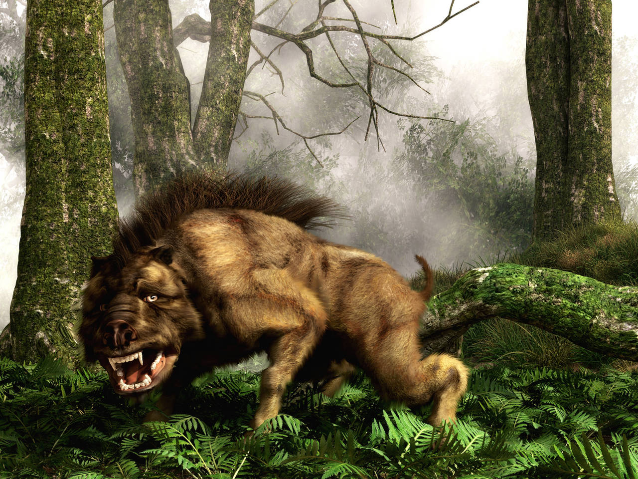 Daeodon, The Terrible Hog by deskridge