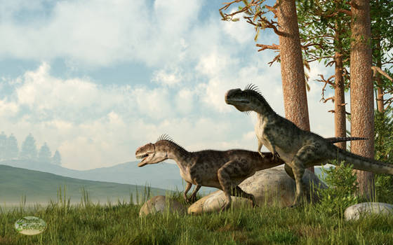 Monolophosaurs on the Hunt