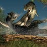 Carnotaurus Fight