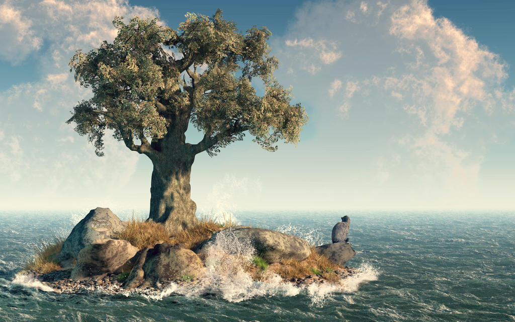 One Tree Island Map One Tree Island by deskridge on DeviantArt