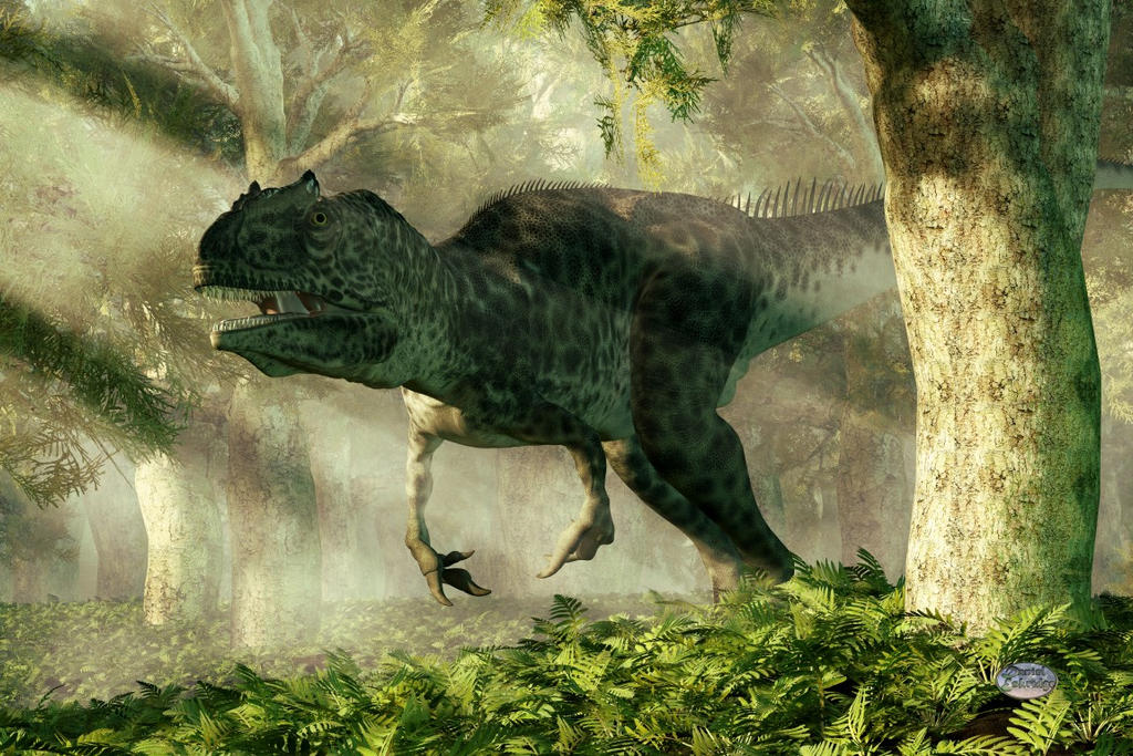 Allosaurus In A Forest