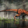 T-Rex in a Flooded Forest