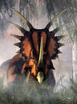 Styracosaurus in the Forest