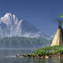 Teepee by a Lake