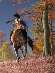Cowgirl Autumn by deskridge