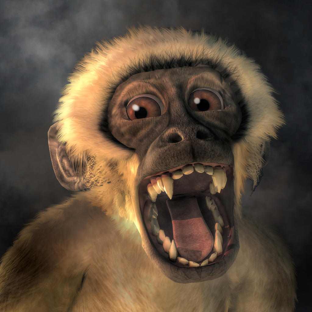 Screaming Monkey by deskridge on DeviantArt