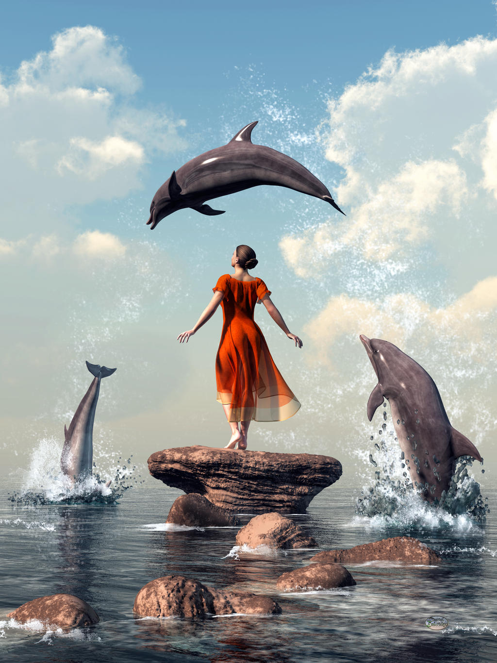 Dolphin Rock by deskridge