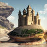 Sea Turtle, Sand Castle
