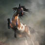 Pinto Warrior Horse in War Paint