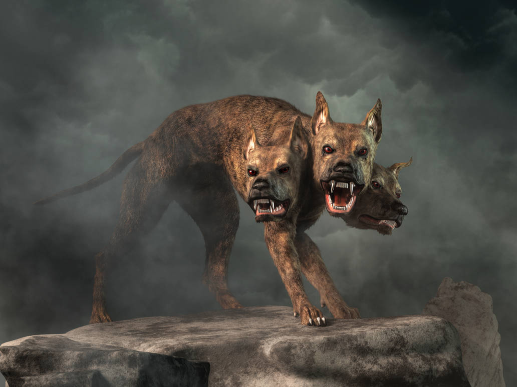 Cerberus - the three headed Guardian of Underworld